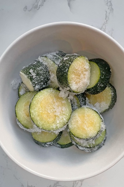 frozen zucchini.