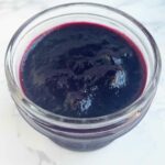 frozen jam in a jar.