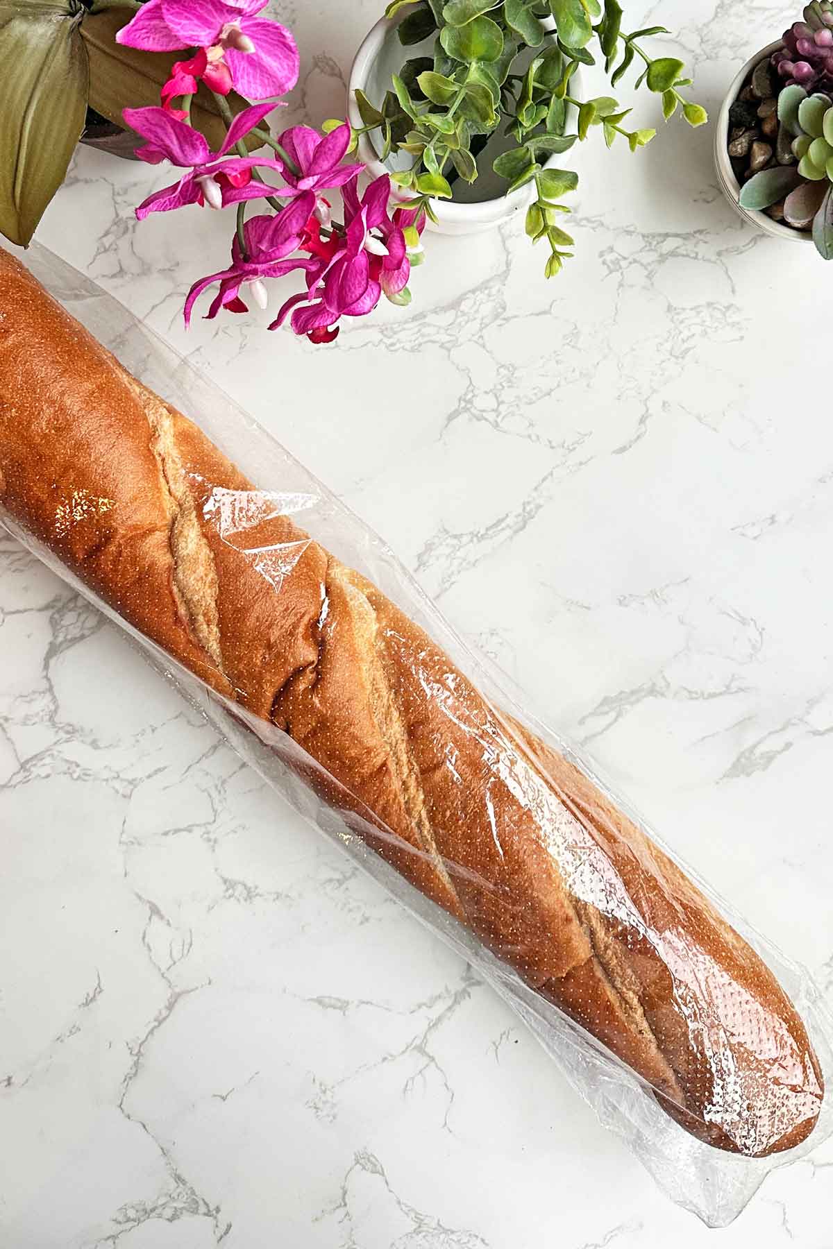 Frozen baguette.