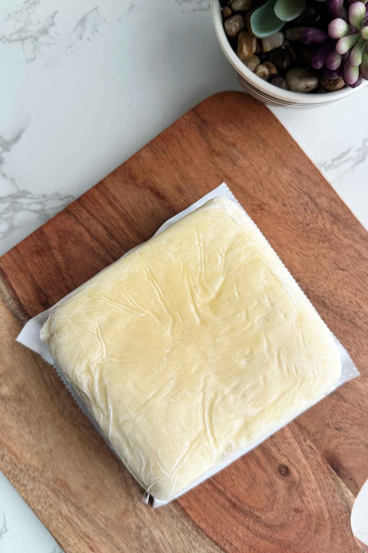 frozen mozzarella cheese.