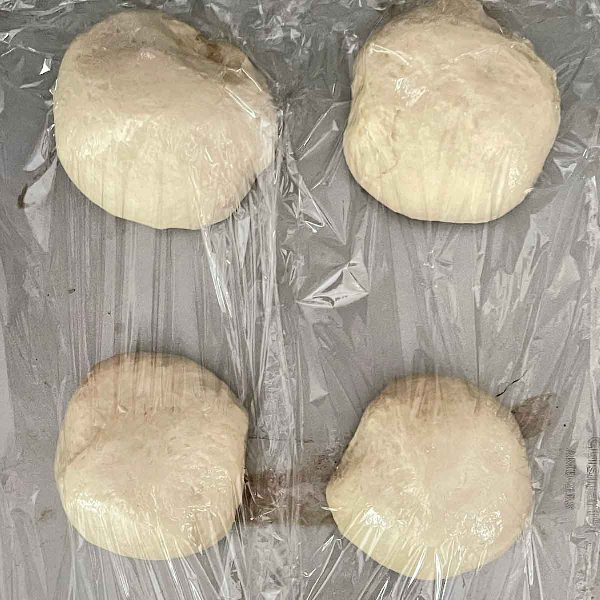 freeze pizza dough in a tray.