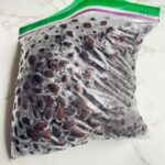 frozen black beans after cooking.